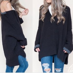 Free People Take Me Places V Neck Sweater